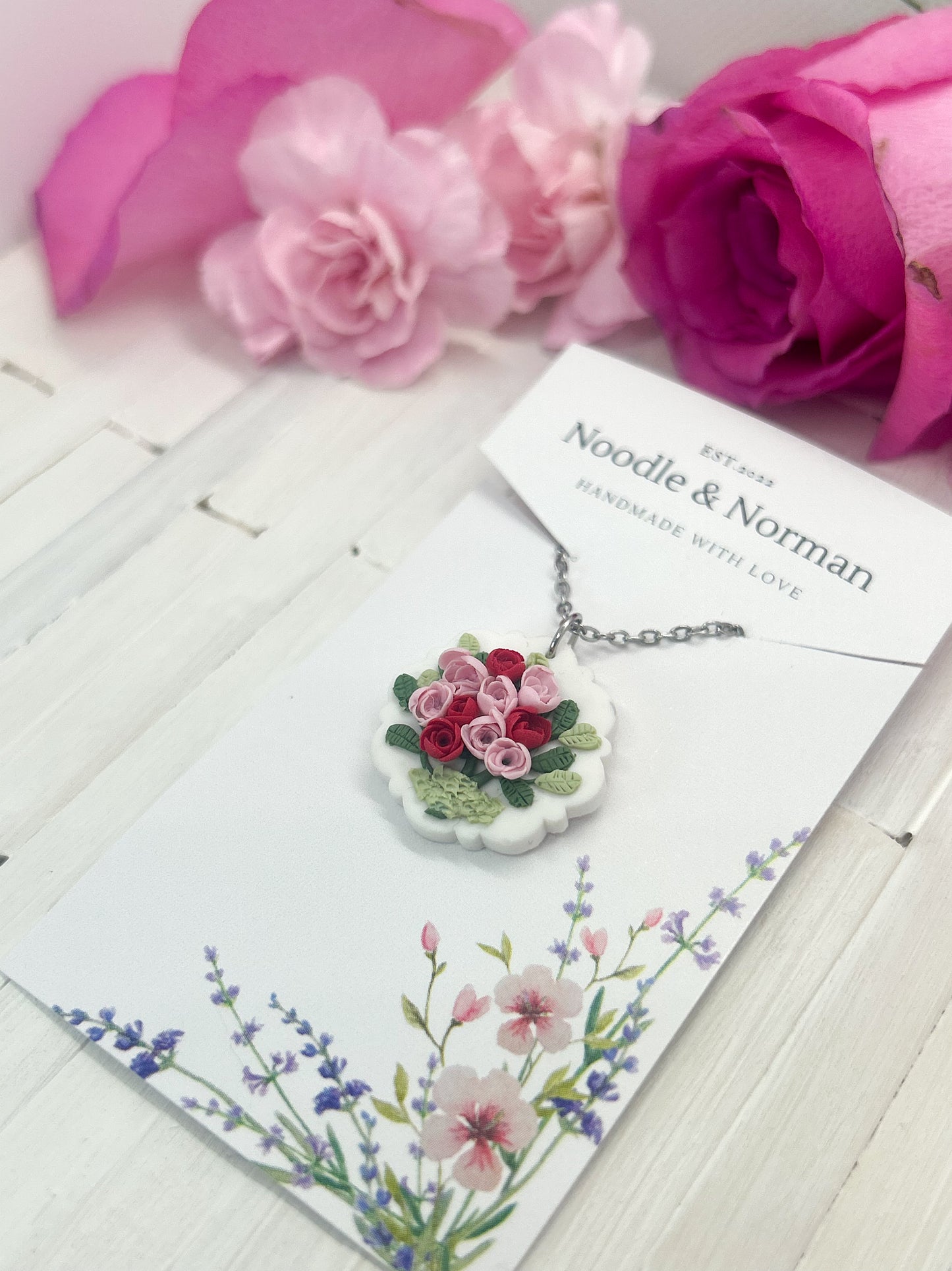 Floral Bouquet Necklace