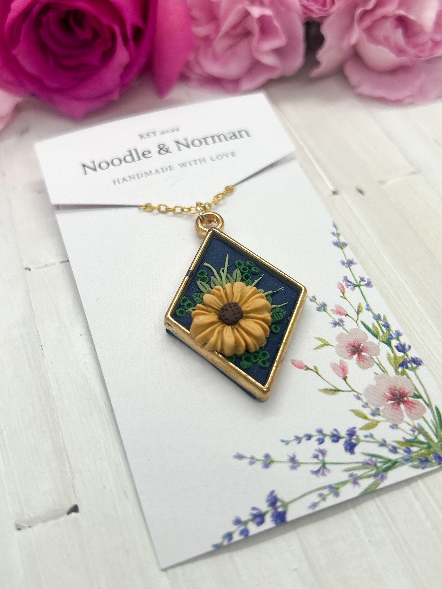 Sunflower Necklace