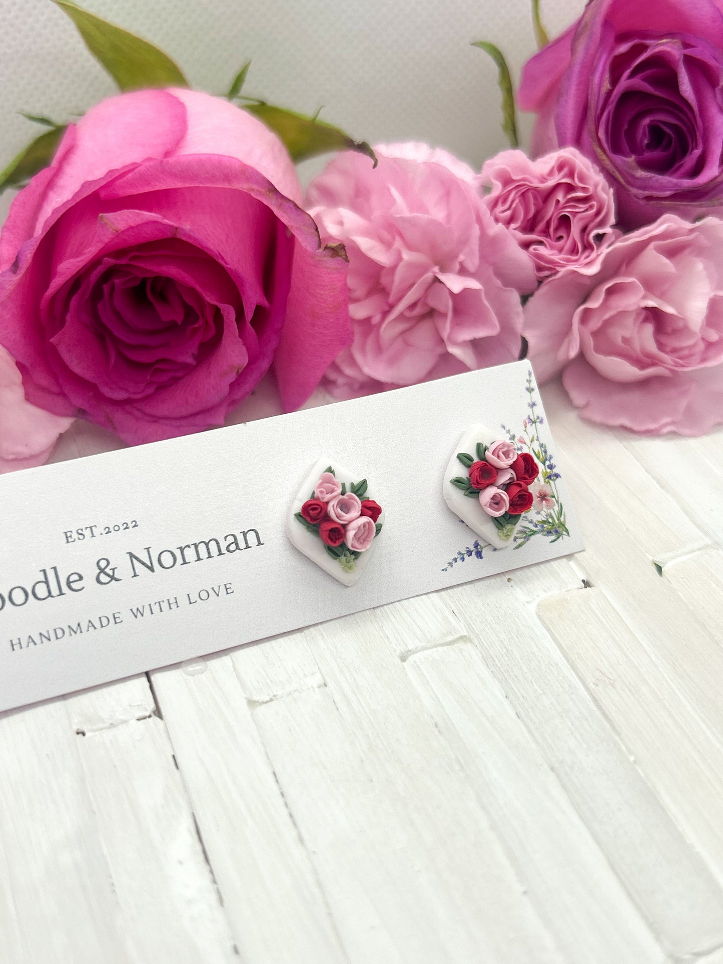 Floral Bouquet Studs