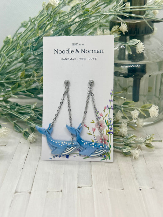 Whale Earrings