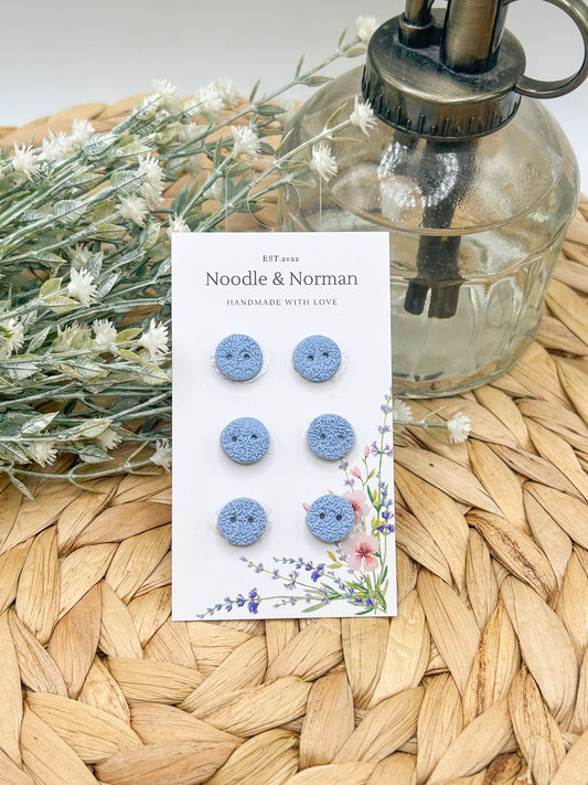 Pale Blue Buttons