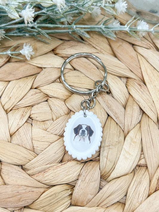 St Bernard Keyring