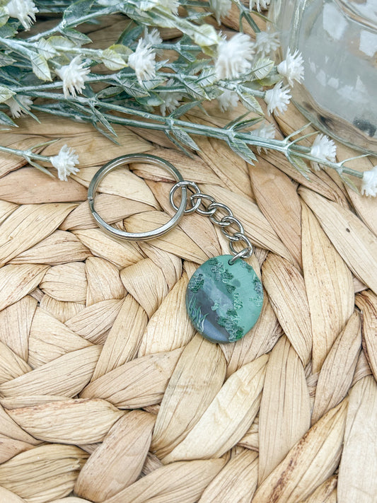 Green Fields Keyring