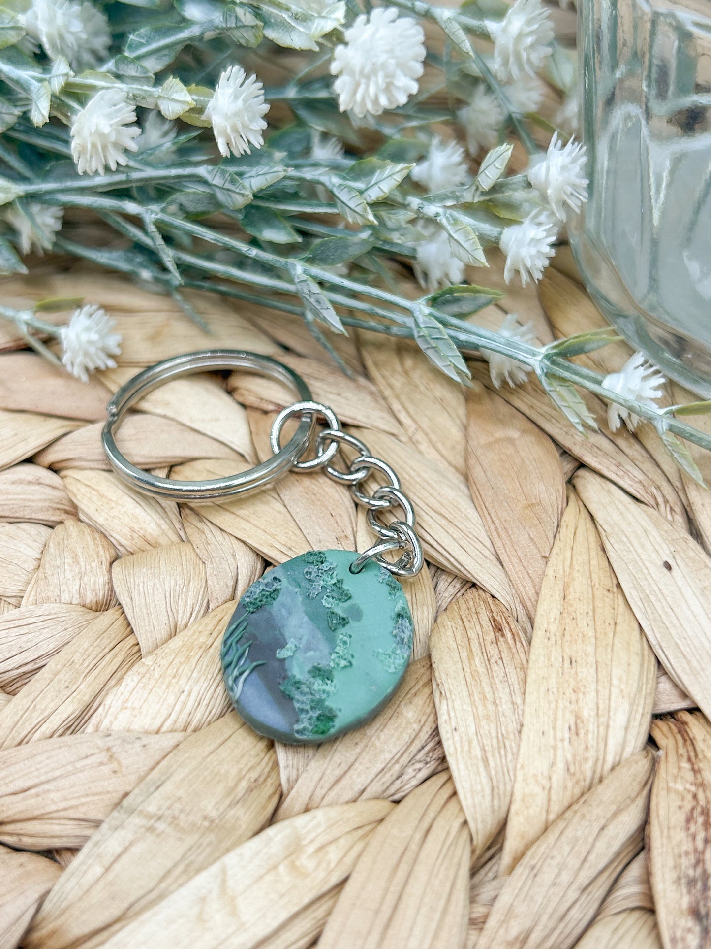 Green Fields Keyring