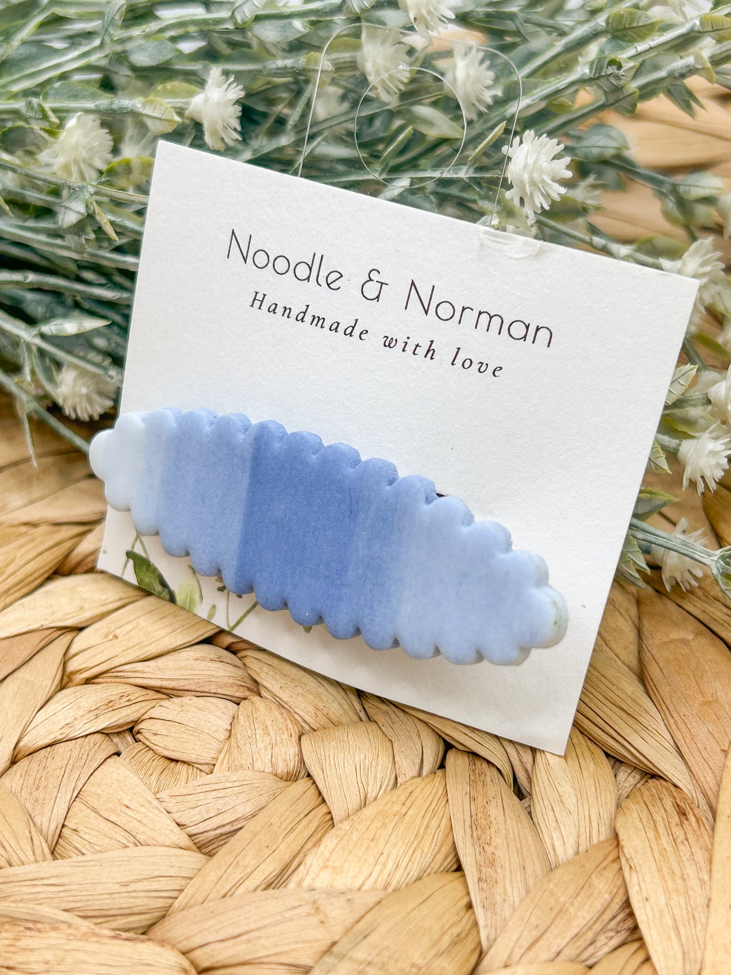 Blue Ombre Hair Clip