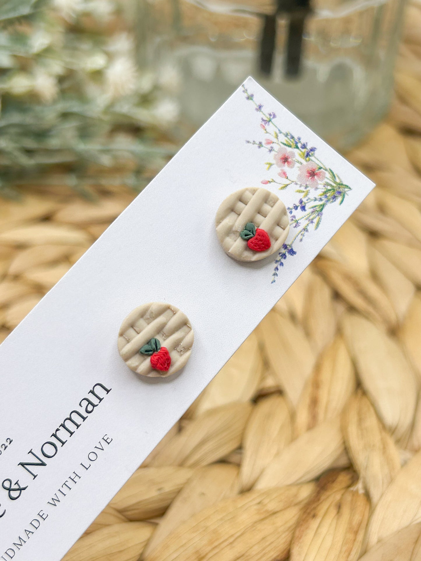 Strawberry Basket Studs