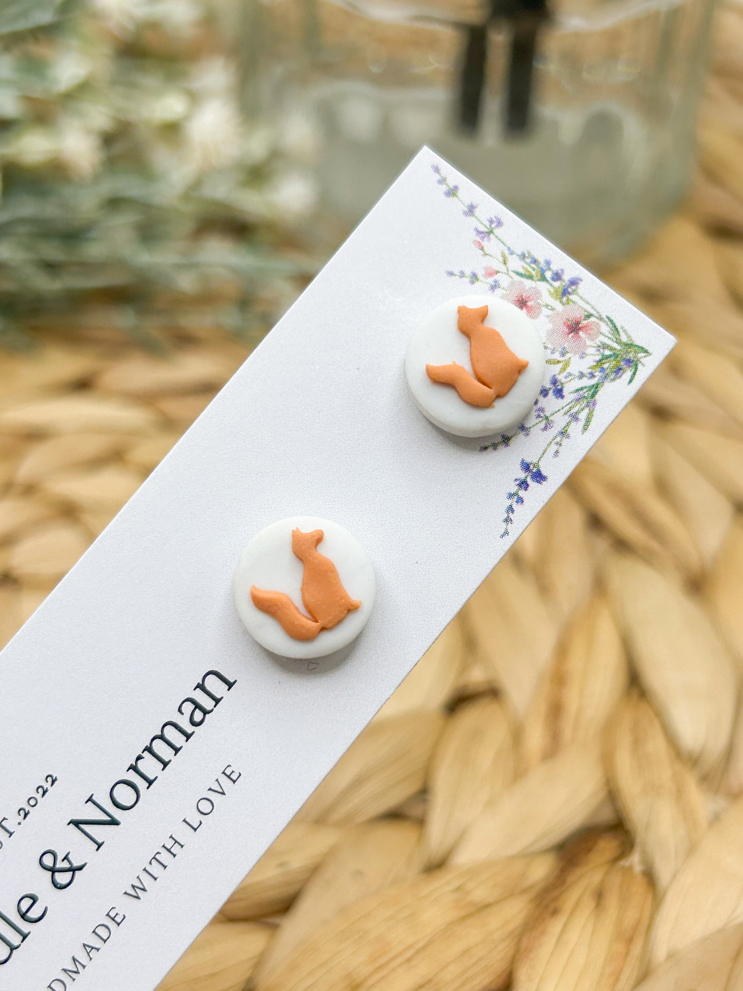 Fox Silhouette Studs