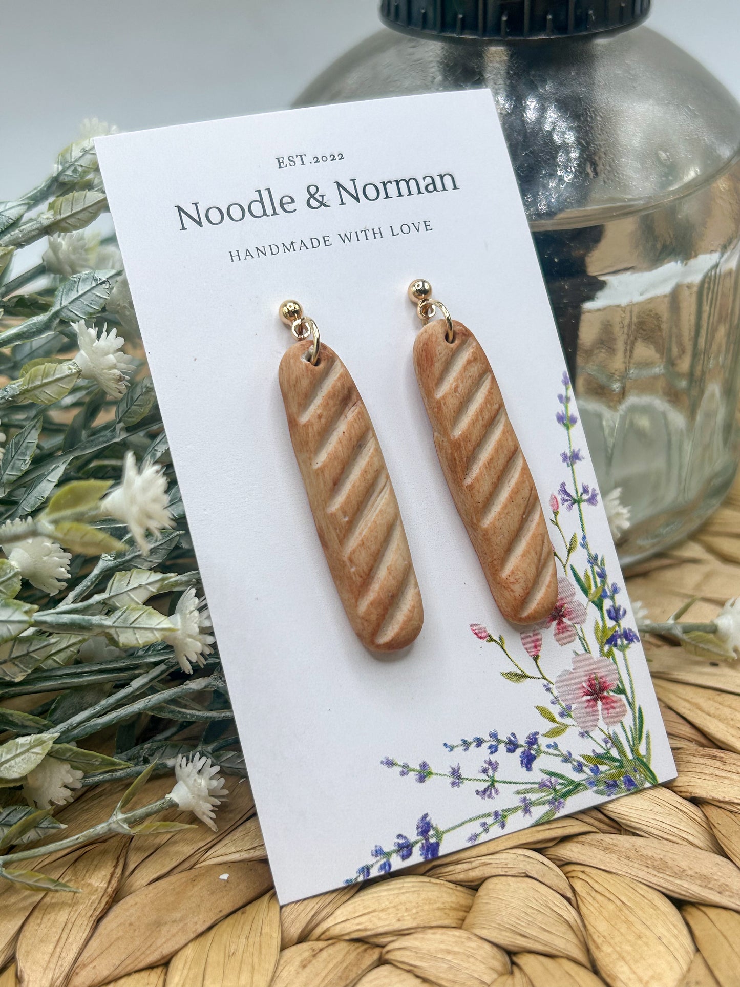 Baguette Dangle Earrings