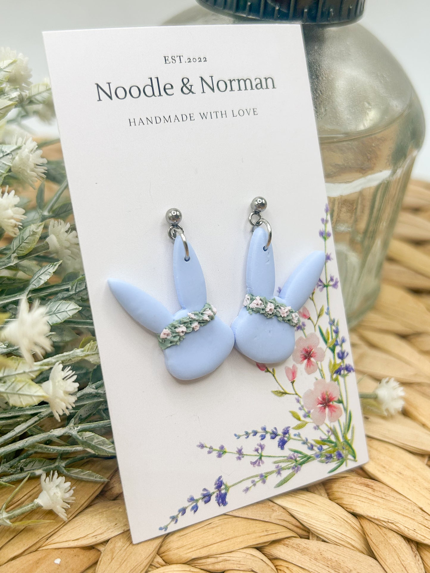 Blue Rabbit Dangles