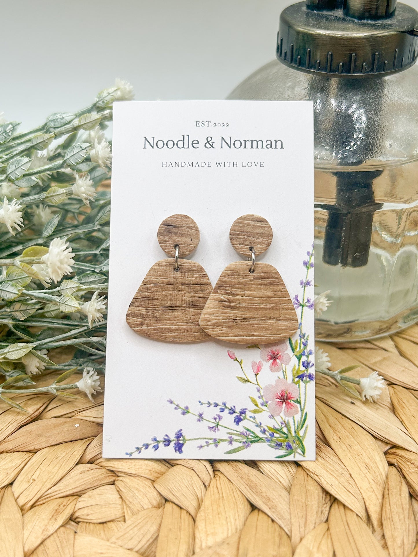 Wood Effect Earrings