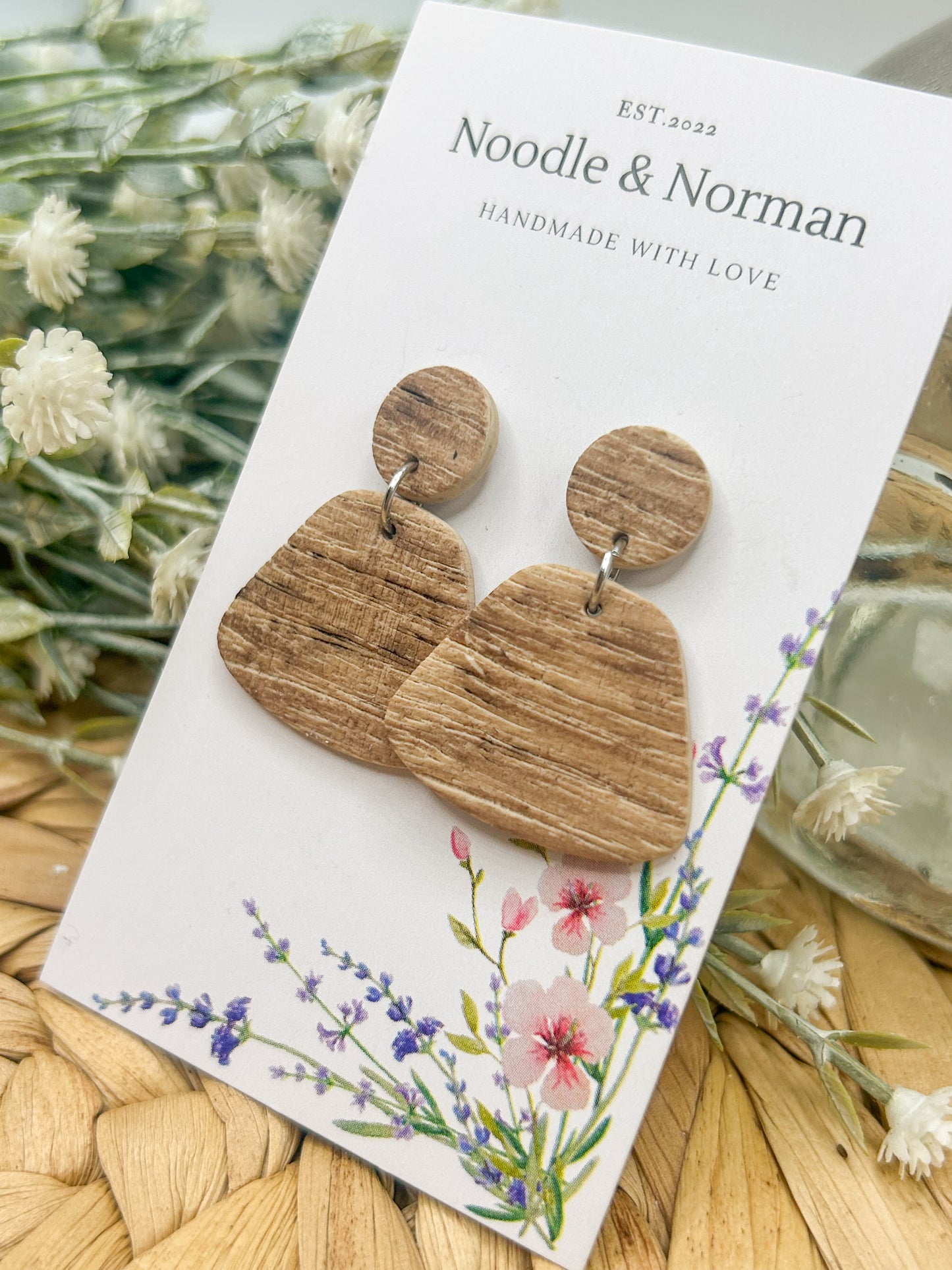 Wood Effect Earrings