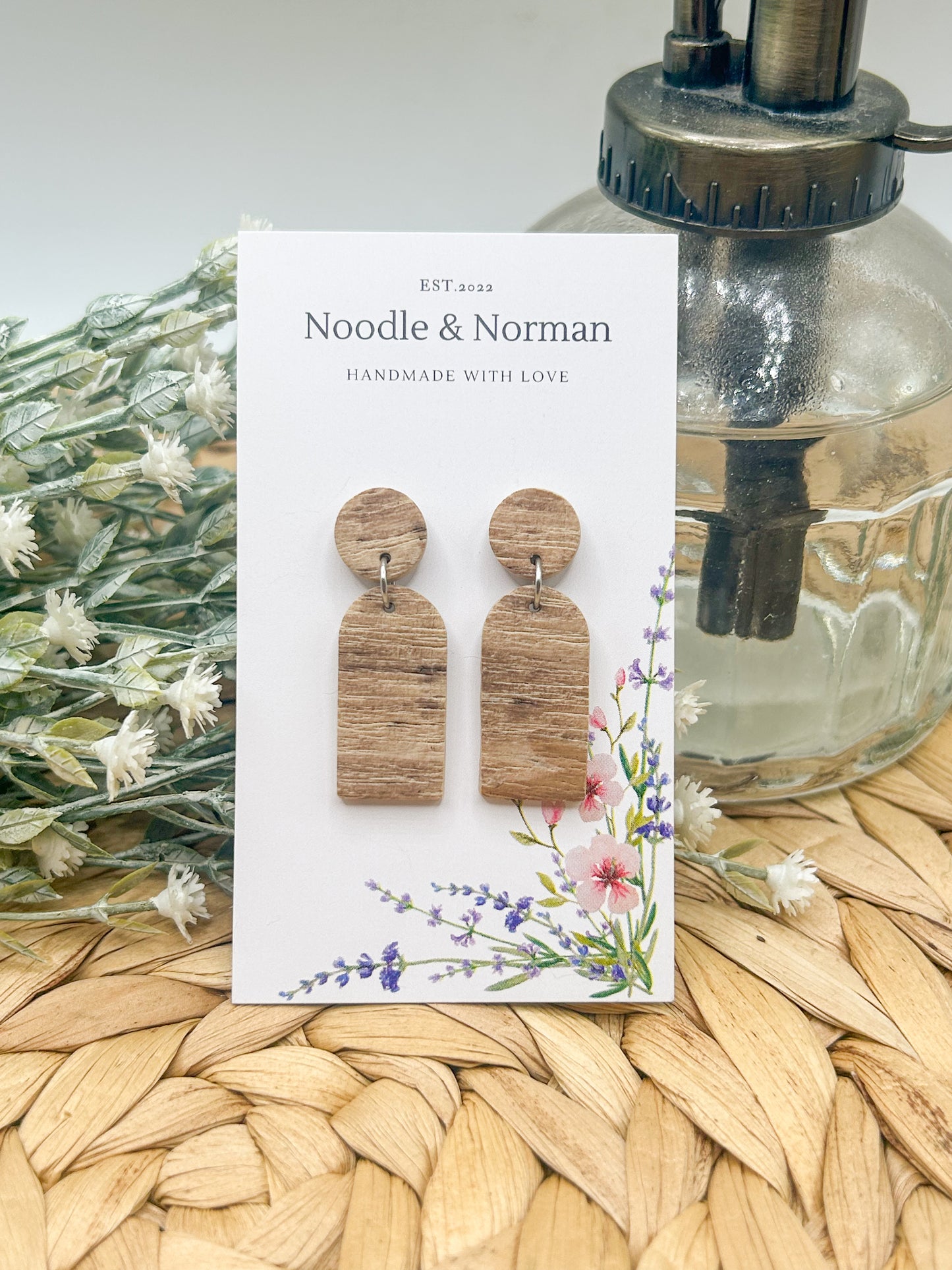 Wood Effect Earrings