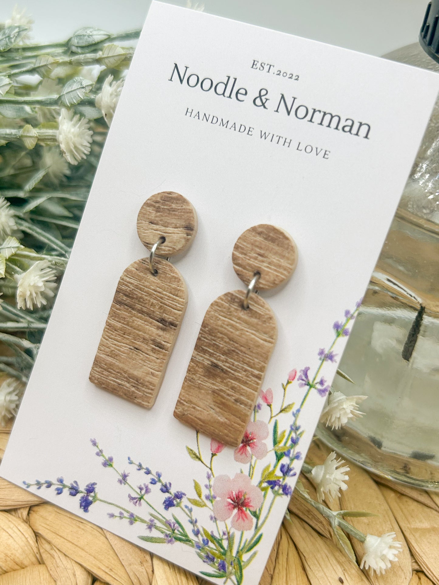 Wood Effect Earrings